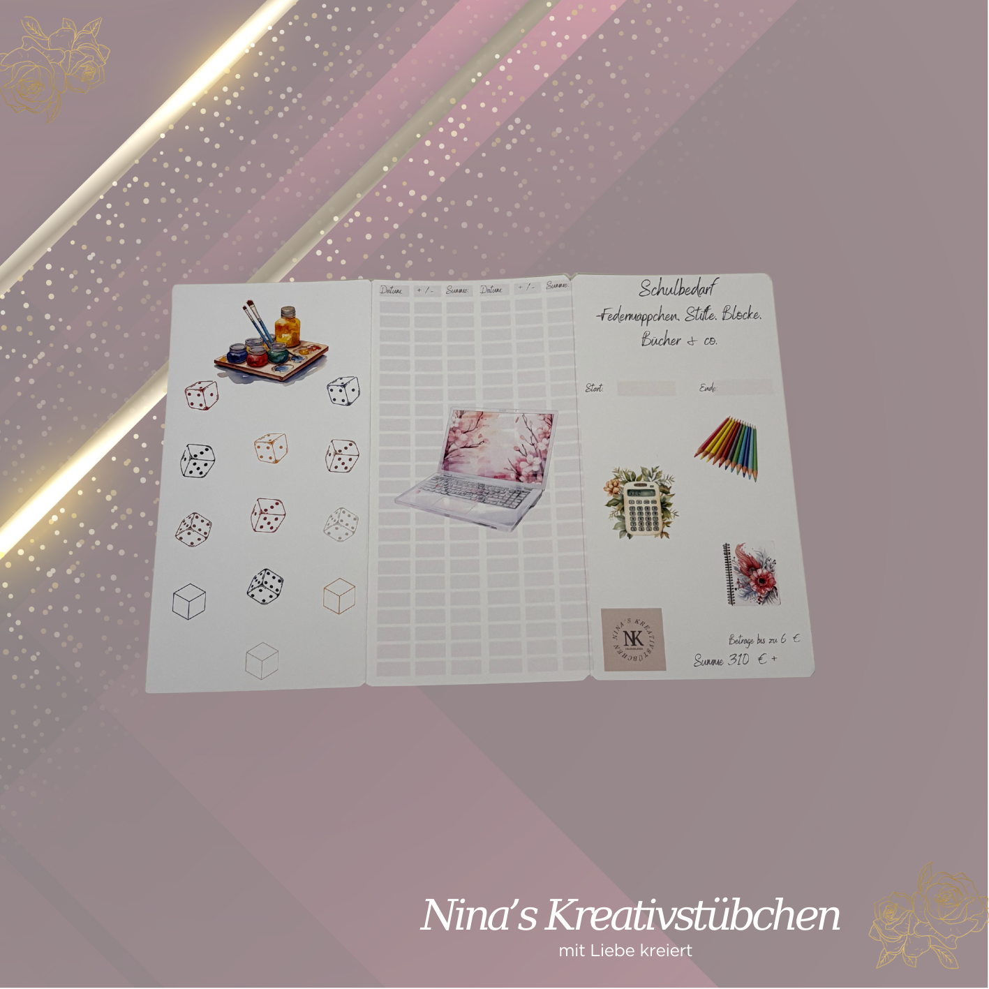 Schulbedarf -Federmäppchen, Stifte, Blöcke & co. I A6