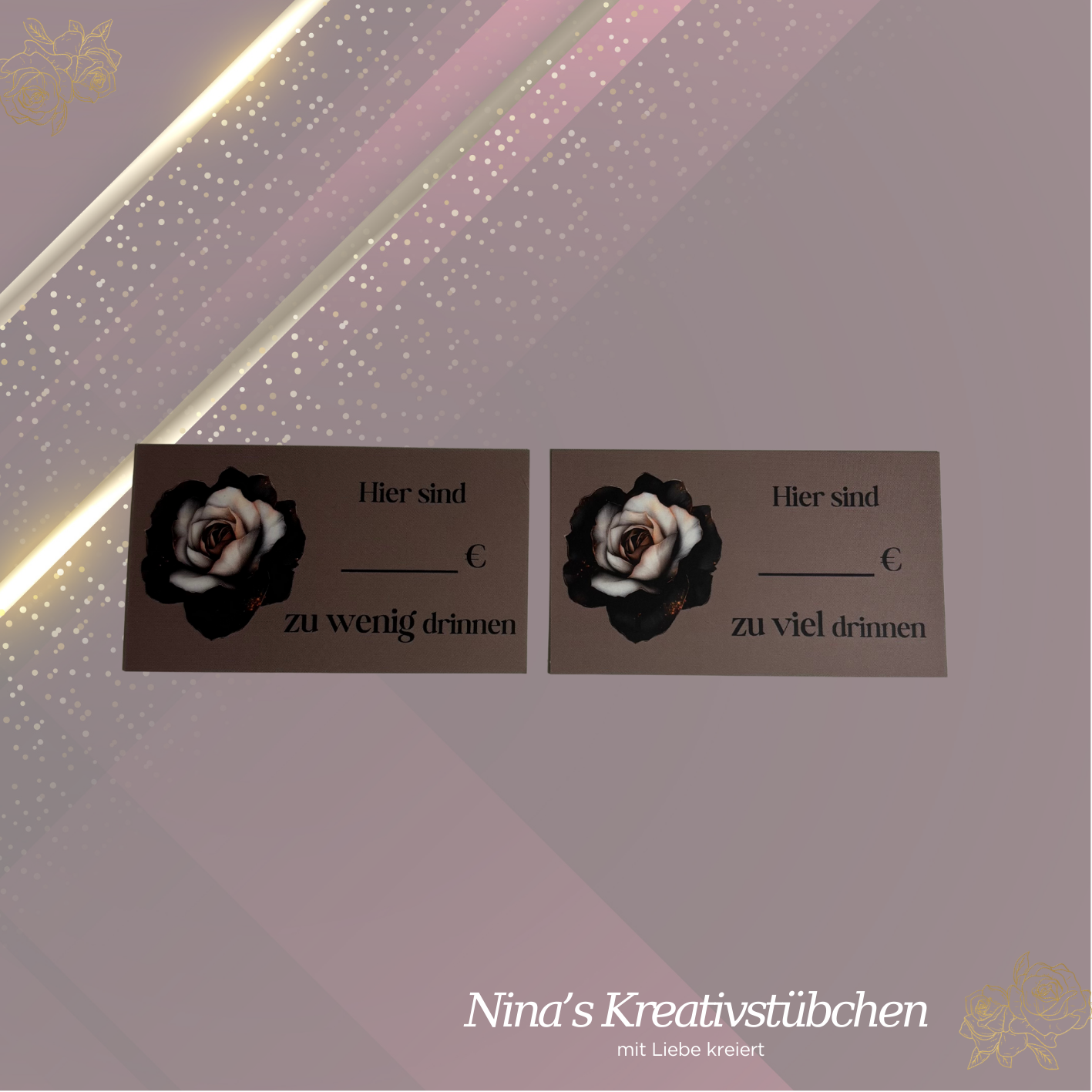 zu viel / zu wenig Karten I A6 I A7 I foliert