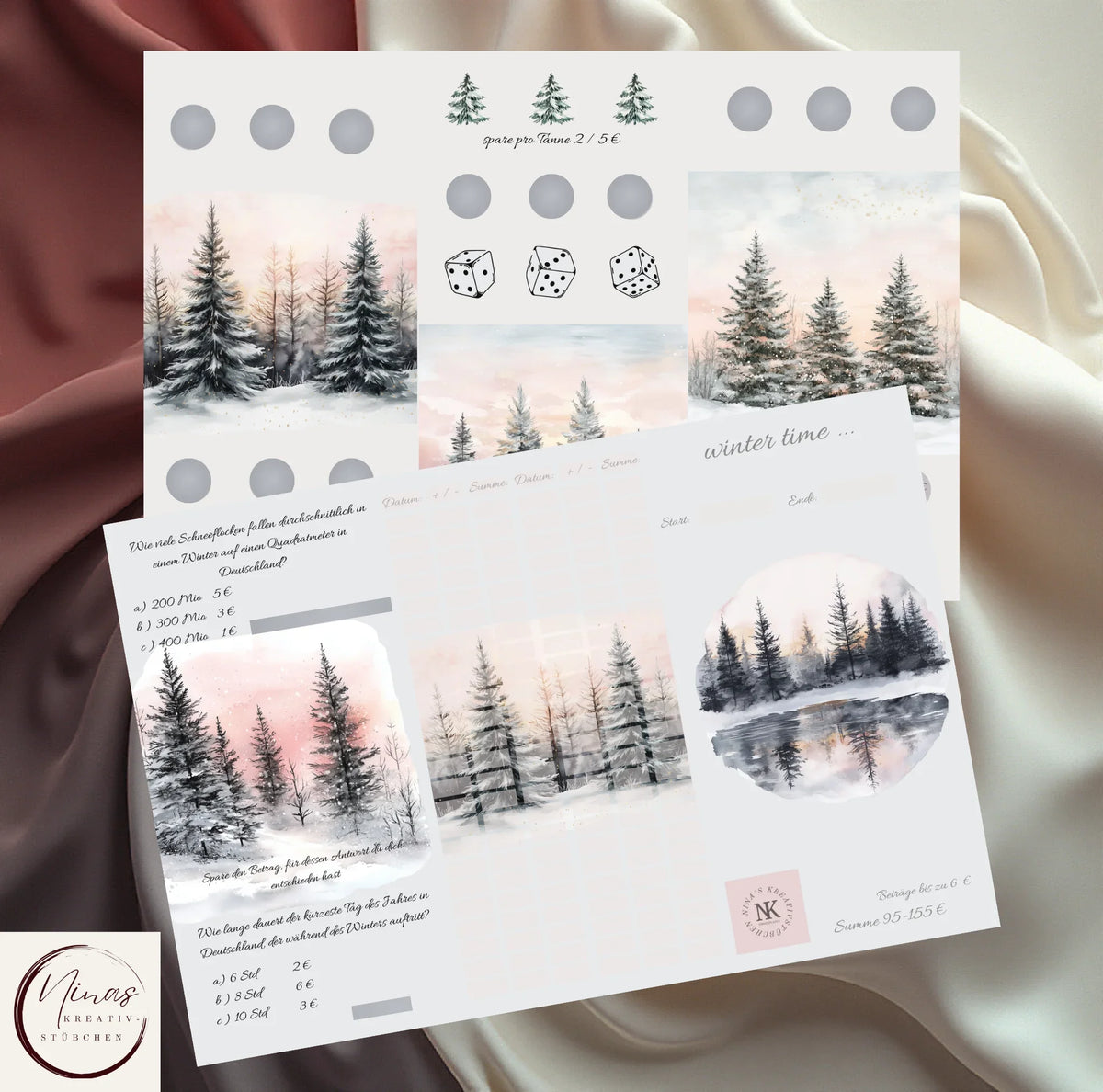 Winter time – Winter Sparchallenge für kleine Wünsche & Rücklagen - Nina's Kreativstübchen