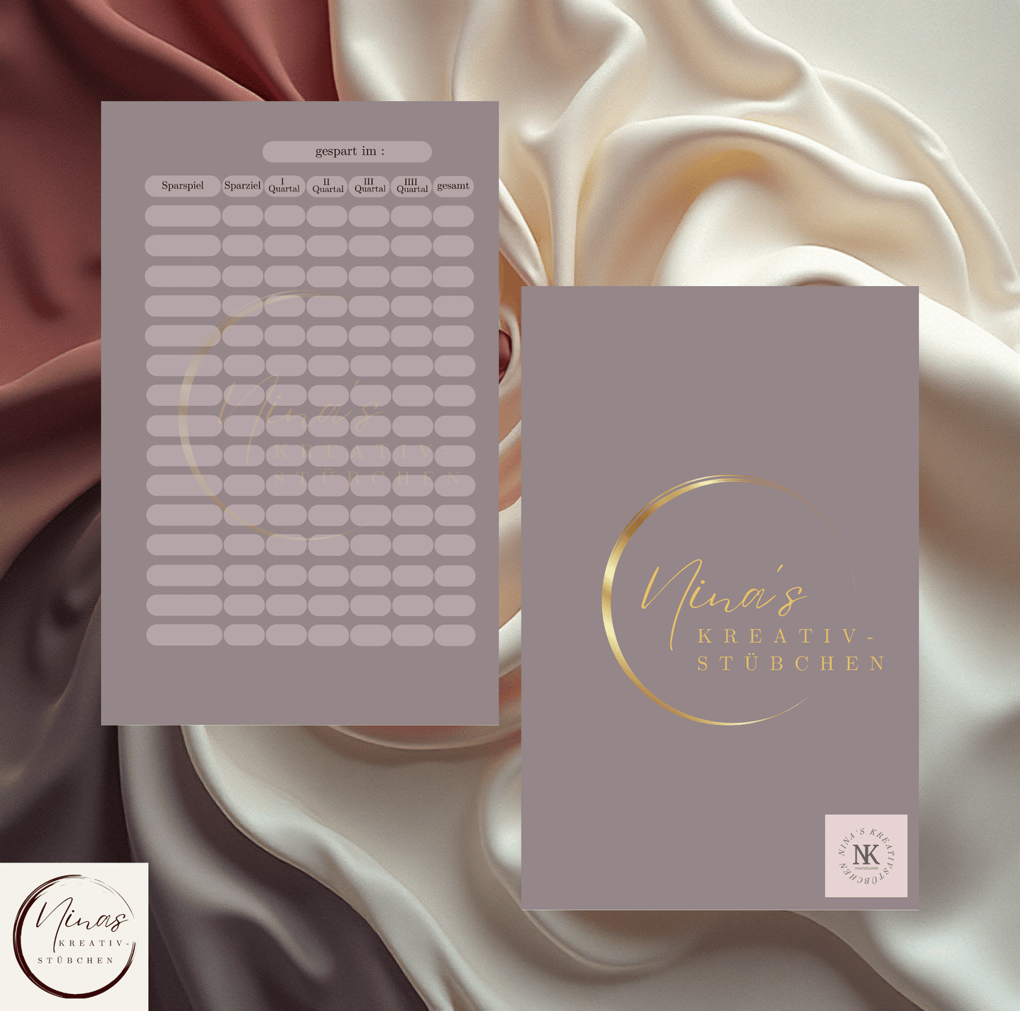 Deckblatt "Nina's Kreativstübchen" I A6 - Nina's Kreativstübchen