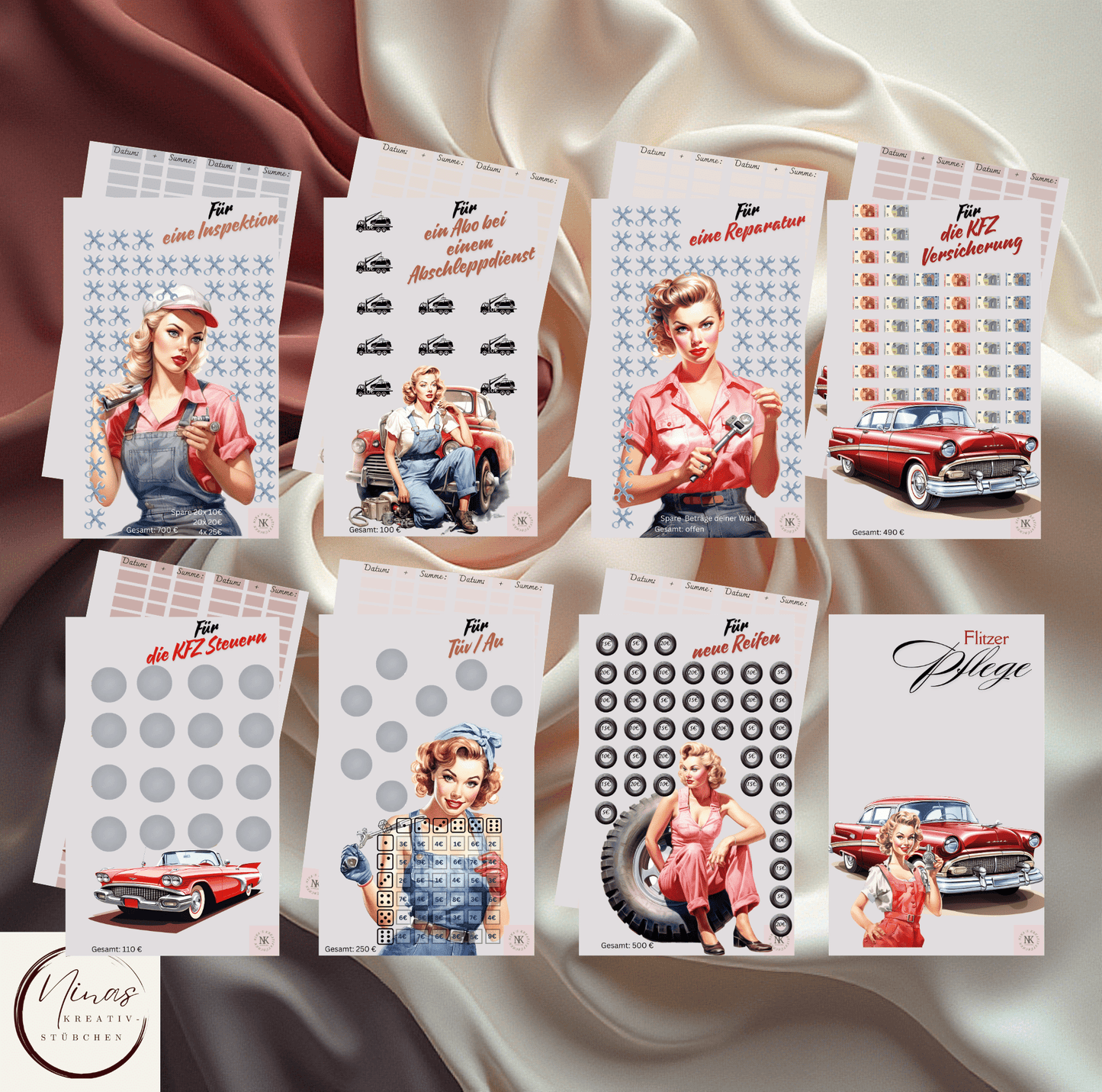 Flitzer Pflege Set – Sparset für Autokosten & Fahrzeugrücklagen - Nina's Kreativstübchen