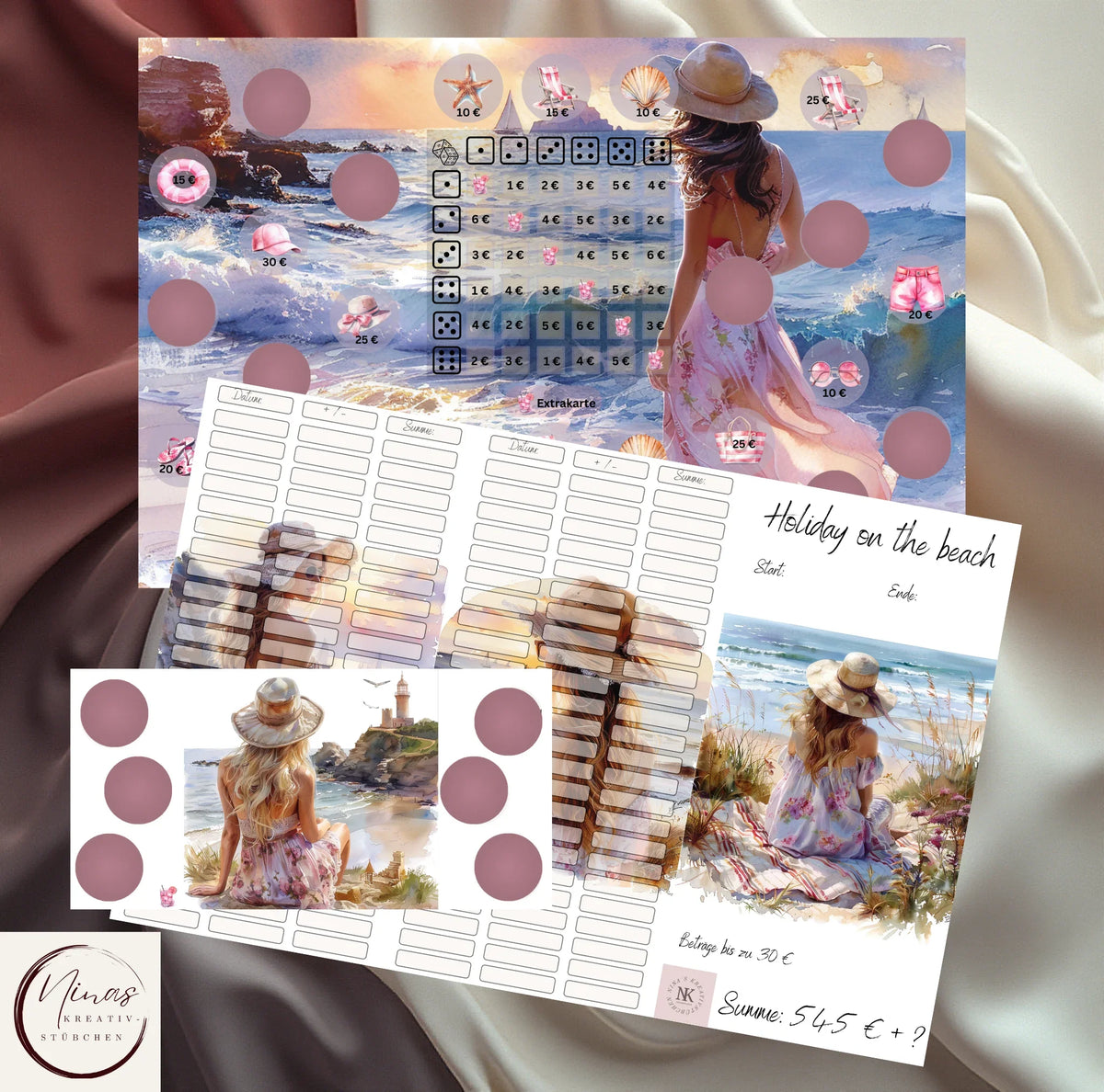 Holiday in the beach – Strandurlaub Sparchallenge für deine Reisekasse - Nina's Kreativstübchen