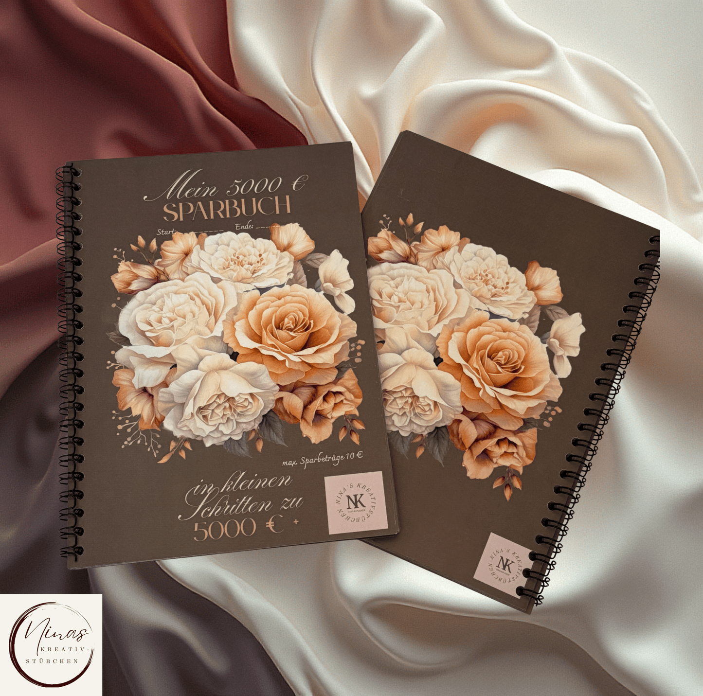 Mein 5000 € Sparbuch I 5000 Euro I 5000 € I A5 - 52 Seiten I Sparbuch - Nina's Kreativstübchen