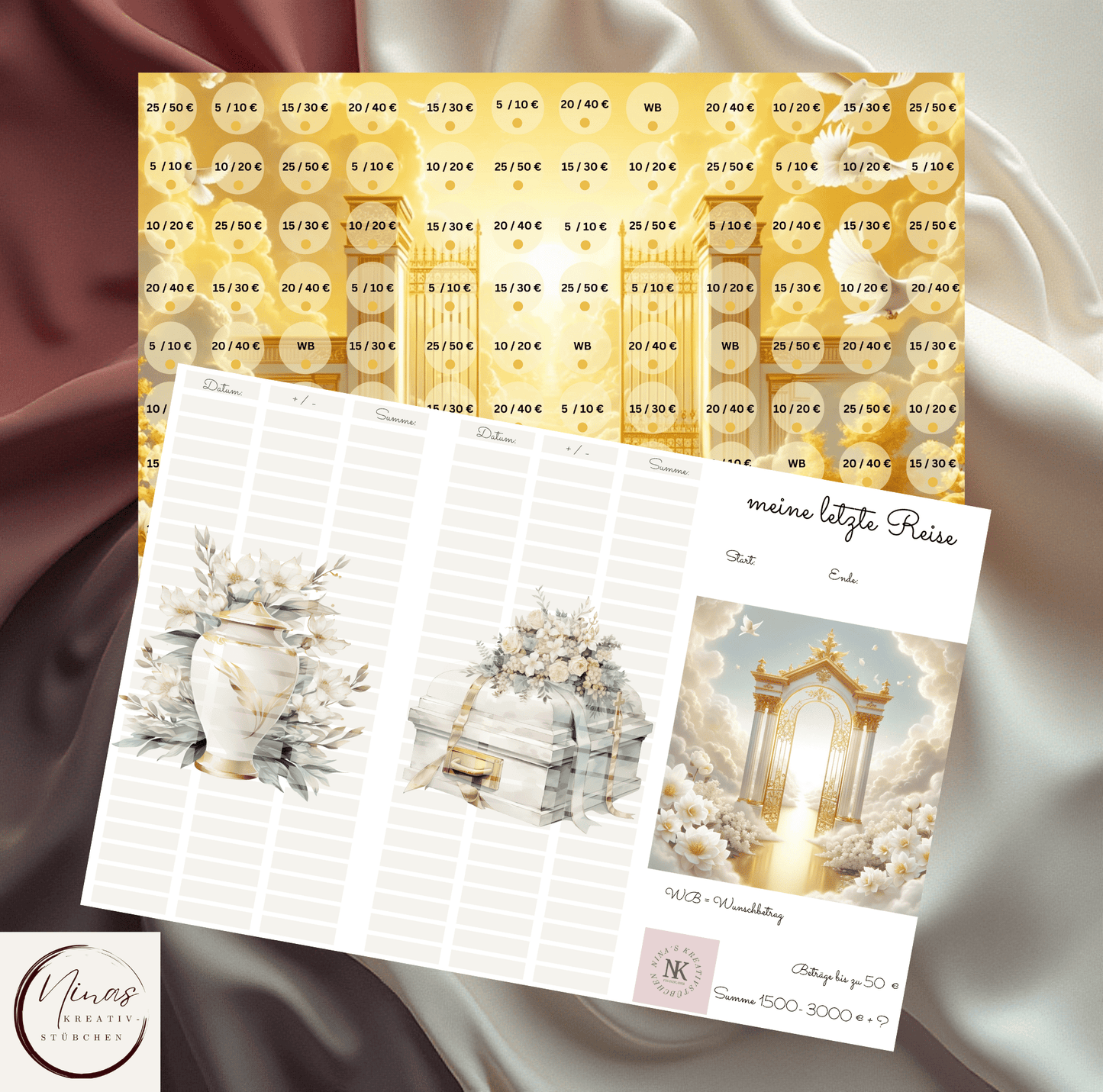 meine letzte Reise I A6 I Ausverkauf I 3er Klappkarte - Nina's Kreativstübchen