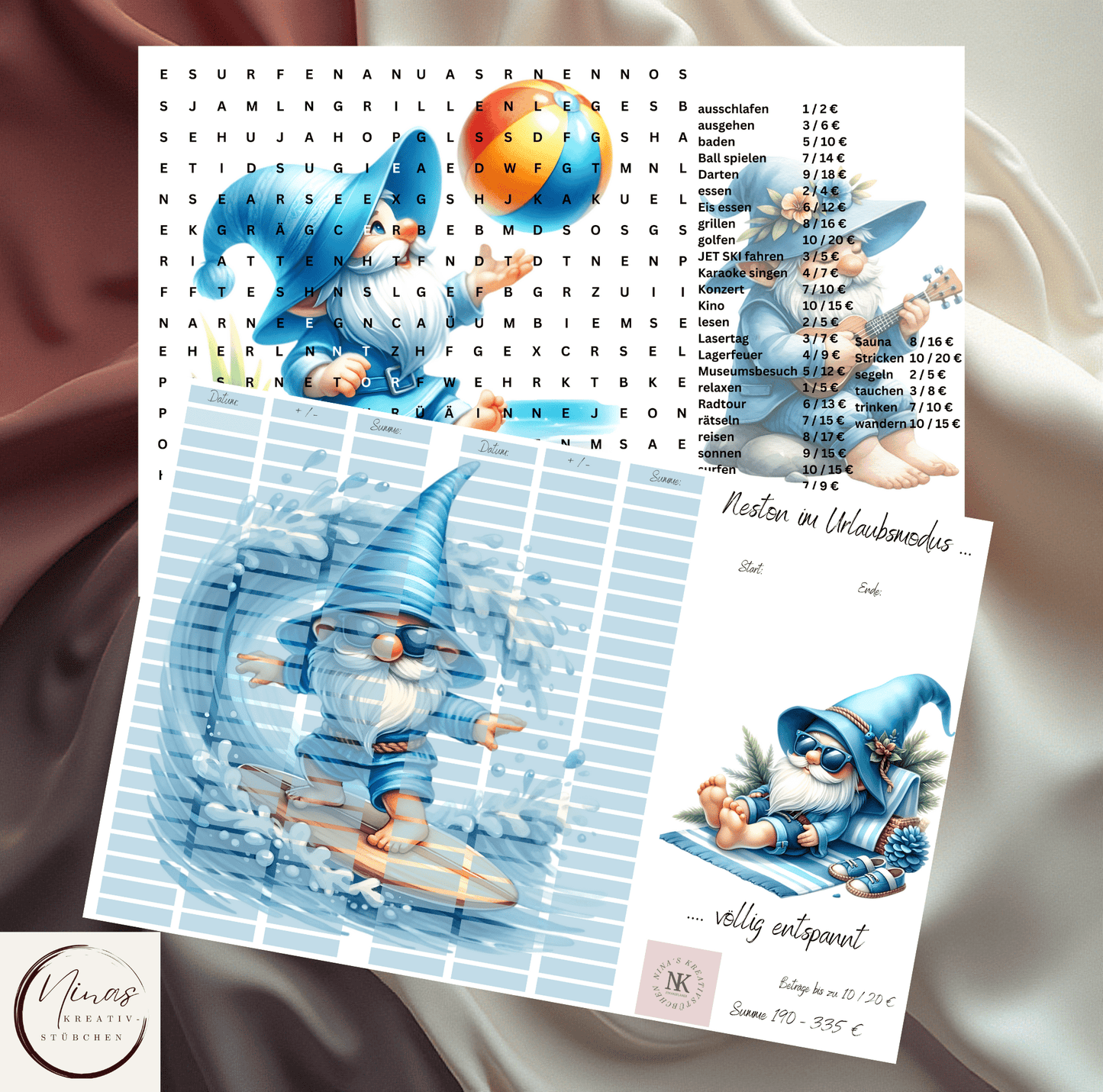 Neston im Urlaubsmodus I B - Ware I 3er Klappkarte - Nina's Kreativstübchen