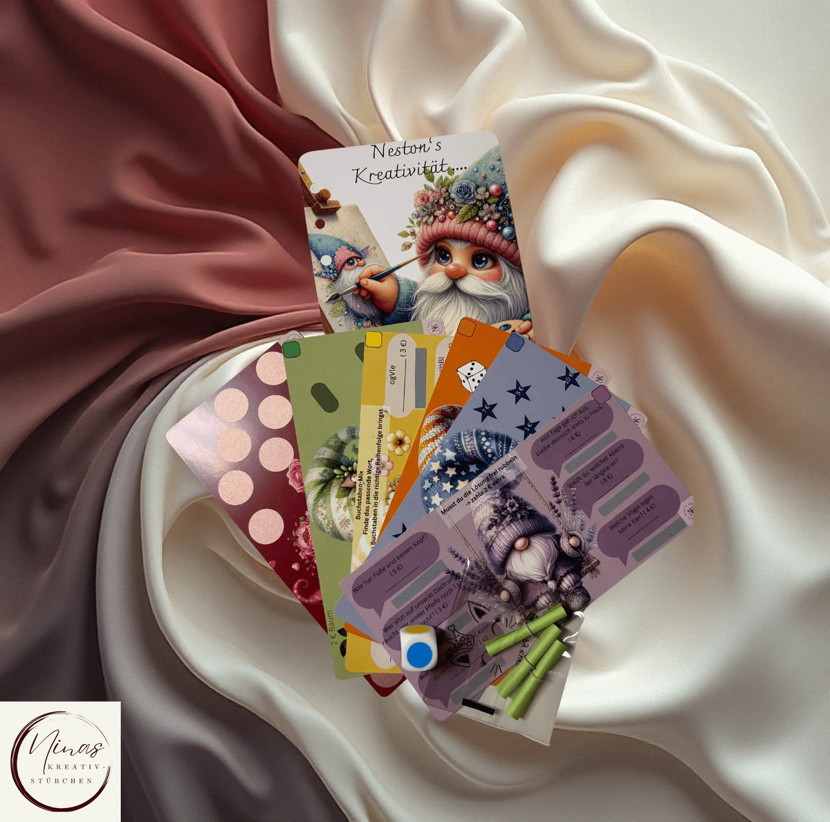 Nestons Kreativität, ein Interaktives Sparspiel für kreative Ziele - Nina's Kreativstübchen