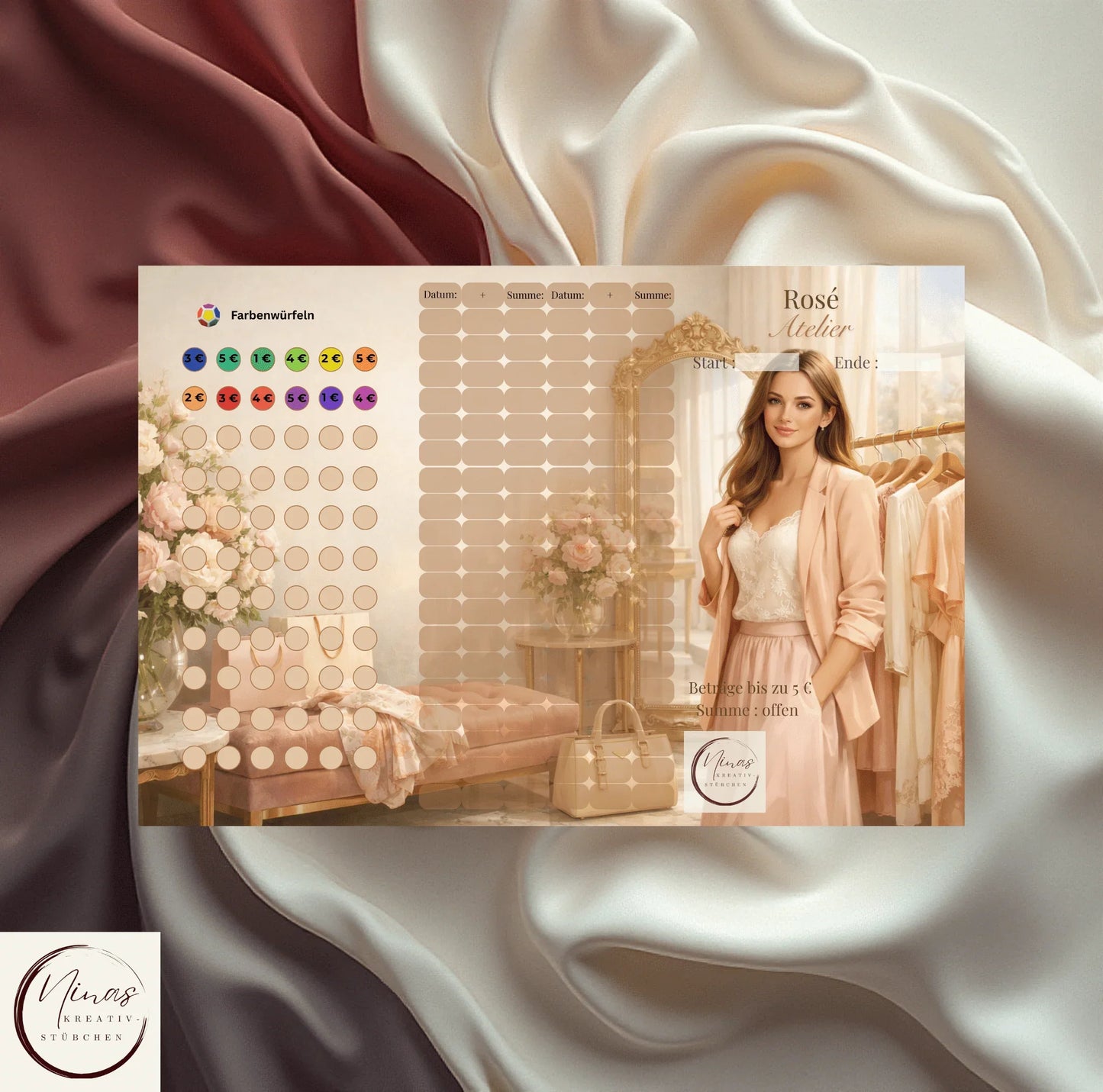 Rosé Atelier – Sparchallenge, mit der auch kleine Beträge sichtbar etwas bewegen - Nina's Kreativstübchen