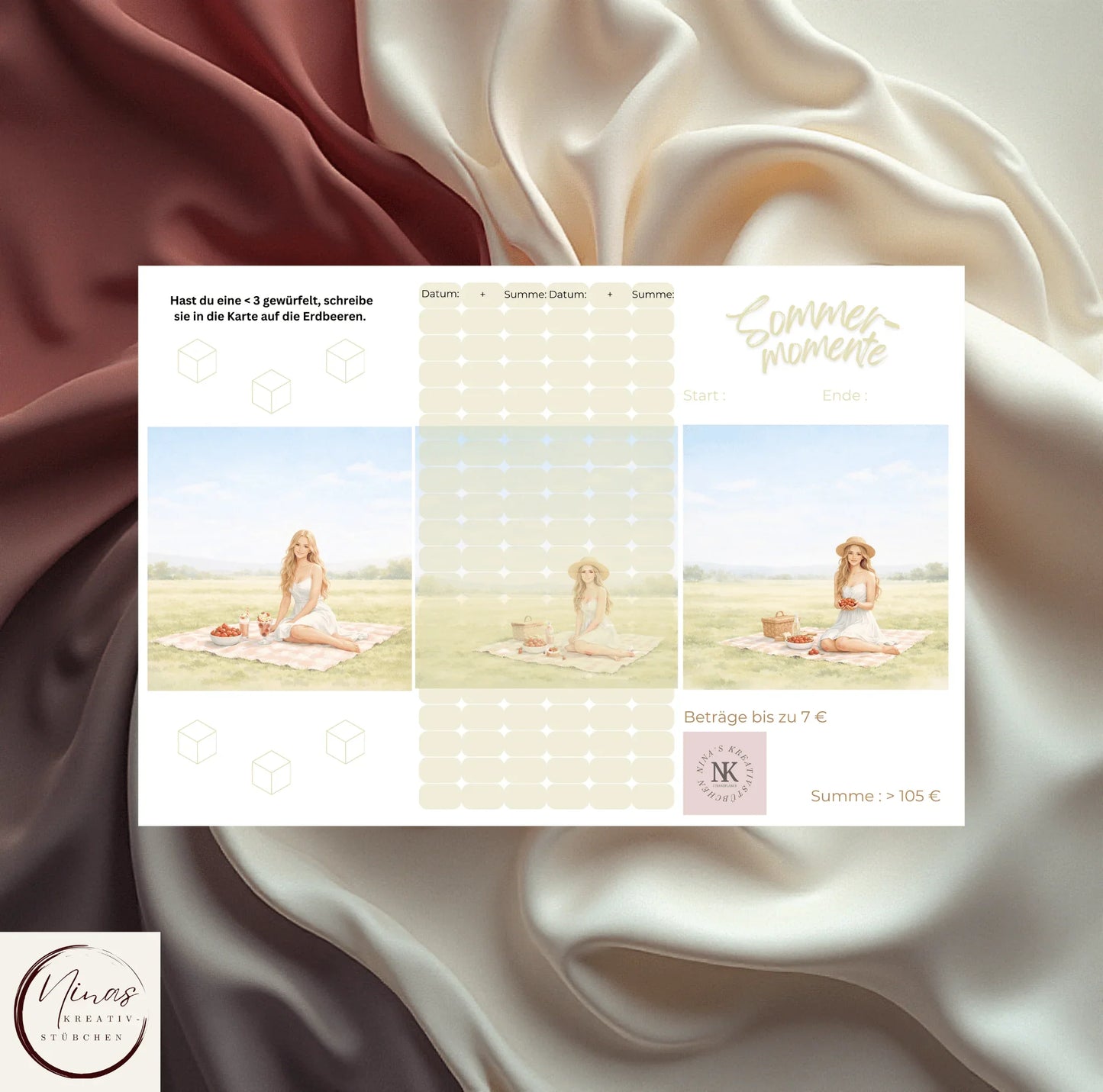 Sommermomente – Sparchallenge für flexible Sparziele im Sommer - Nina's Kreativstübchen
