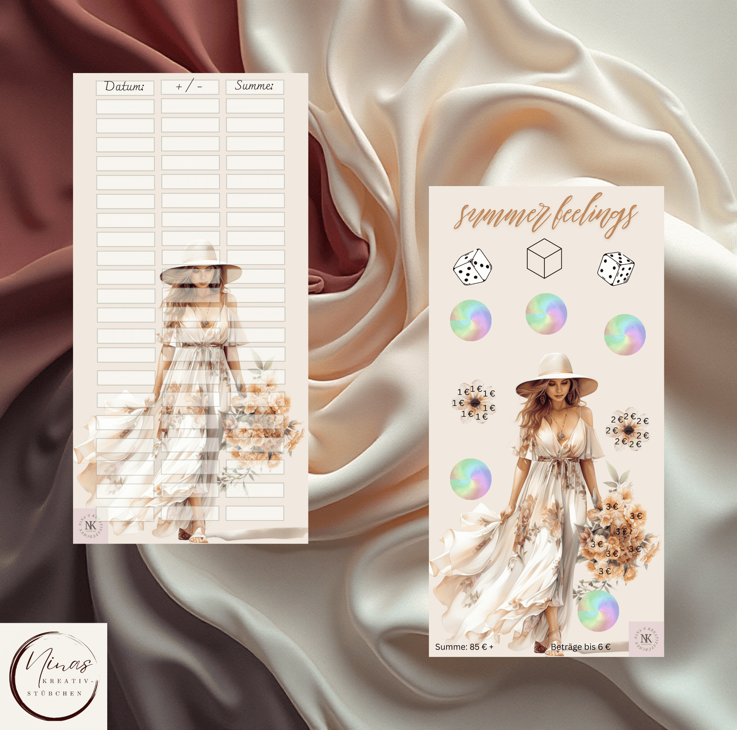 Summer feelings I A6 I 1er Challenge - Nina's Kreativstübchen