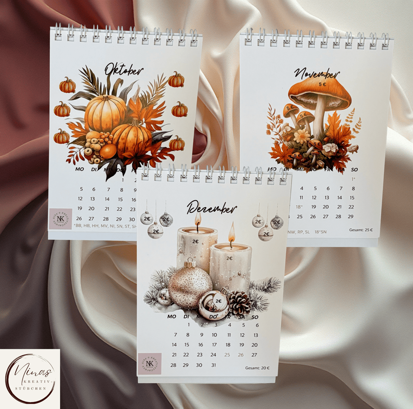 Tischkalender 2026 I Jahreskalender 2026 I Ausverkauf - Nina's Kreativstübchen