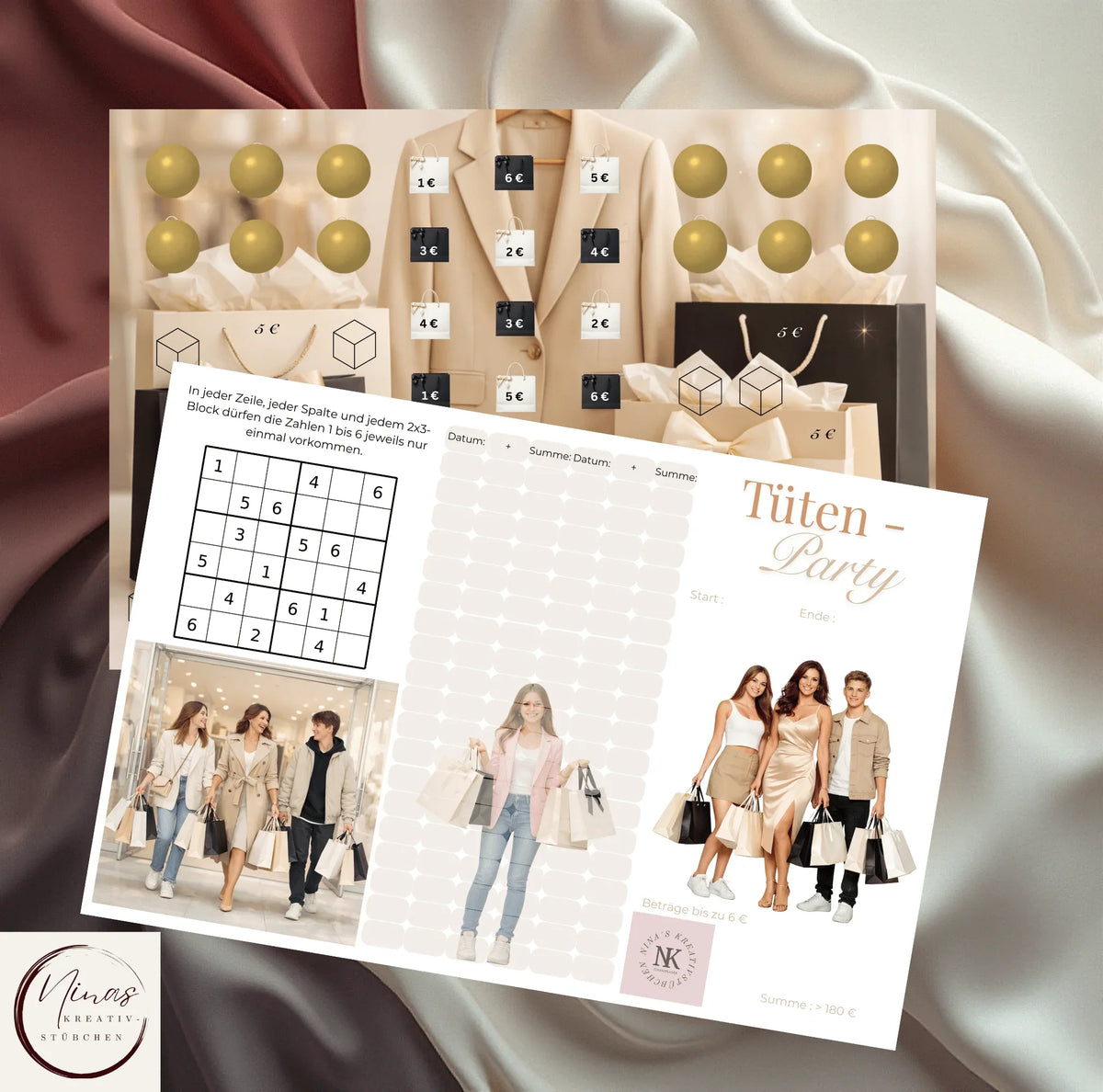 Tütenparty – Sparchallenge für Shopping, Mode & persönliche Wünsche - Nina's Kreativstübchen