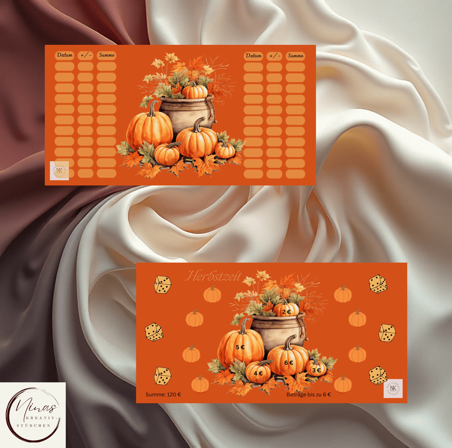 Türchen Nr. 17 I Herbstzeit I A6 I 1er Challenge - Nina's Kreativstübchen