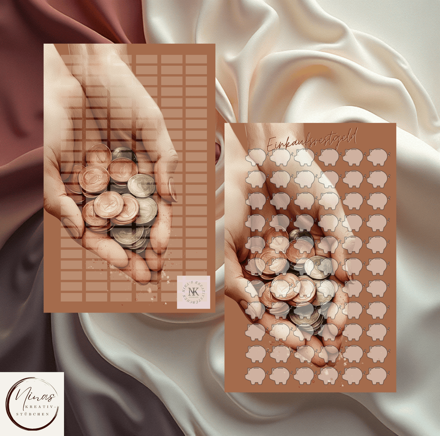 Türchen Nr. 19 I Einkaufsgeld I A6 I Einheftchallenge - Nina's Kreativstübchen