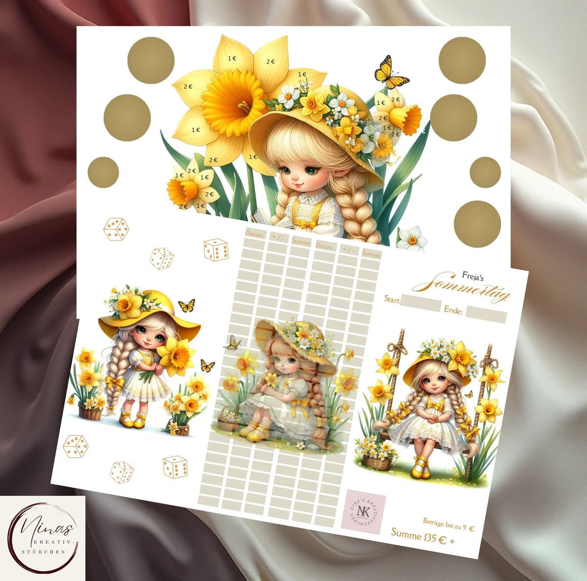Freja’s Sommertag – Sommer Sparchallenge mit kleinen Sparmomenten - Nina's Kreativstübchen