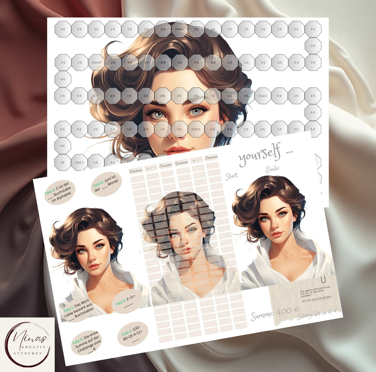 Yourself – Sparchallenge für Wünsche, Ziele & persönliche Sparprojekte - Nina's Kreativstübchen