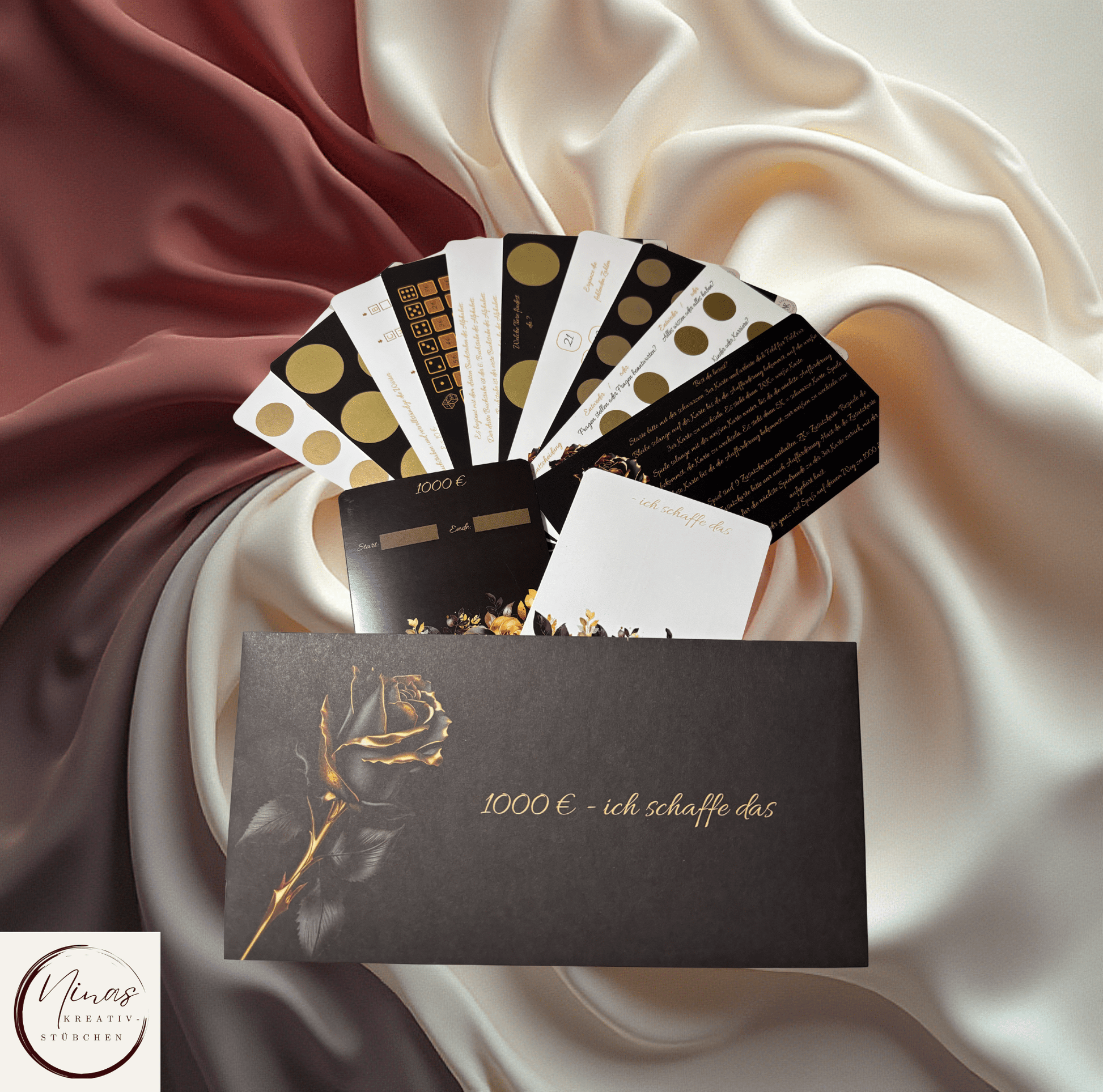 1000 € - ich schaffe das I 1000 Euro I 1000 € I A6 I Bundle I Set - Nina's Kreativstübchen
