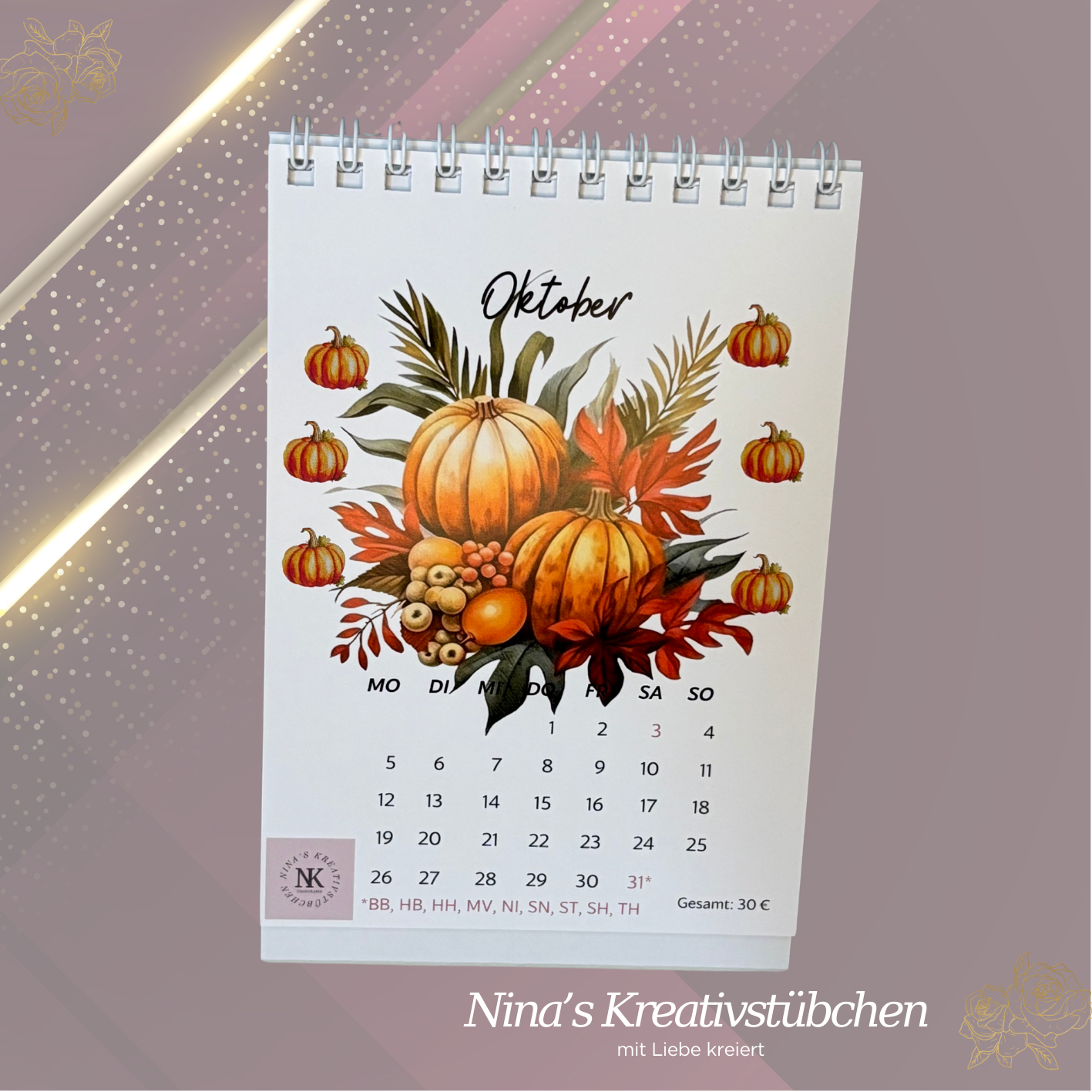 Tischkalender 2026 I Jahreskalender 2026 I Ausverkauf