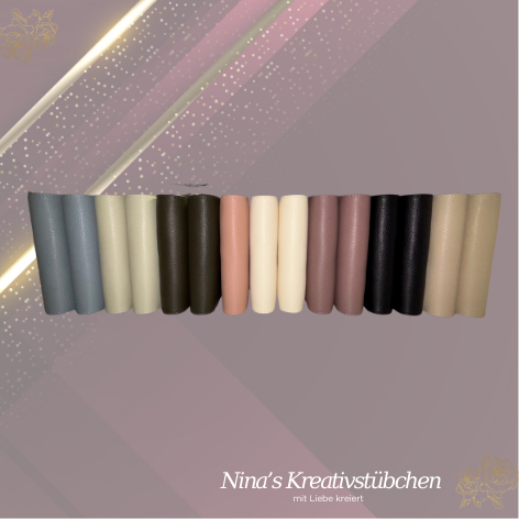 Premium Binder A6 aus Litschi Leder mit goldenen Ringen I Ausverkauf