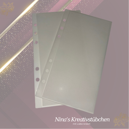 Hüllen ohne Zipper  in matt für den A6 Binder