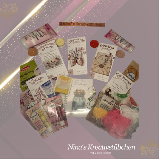 Die Wohlfühlsparbox I 6 Selfcare-Challenges für Körper, Seele & Notgroschen inkl. 5 Extra's