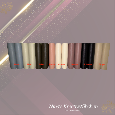 Premium Binder A6 aus Litschi Leder mit goldenen Ringen I Ausverkauf