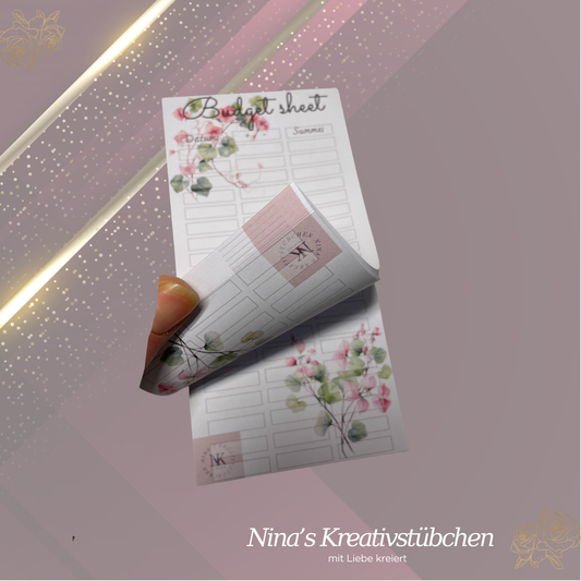Budget sheet Block I A6 I Ausverkauf