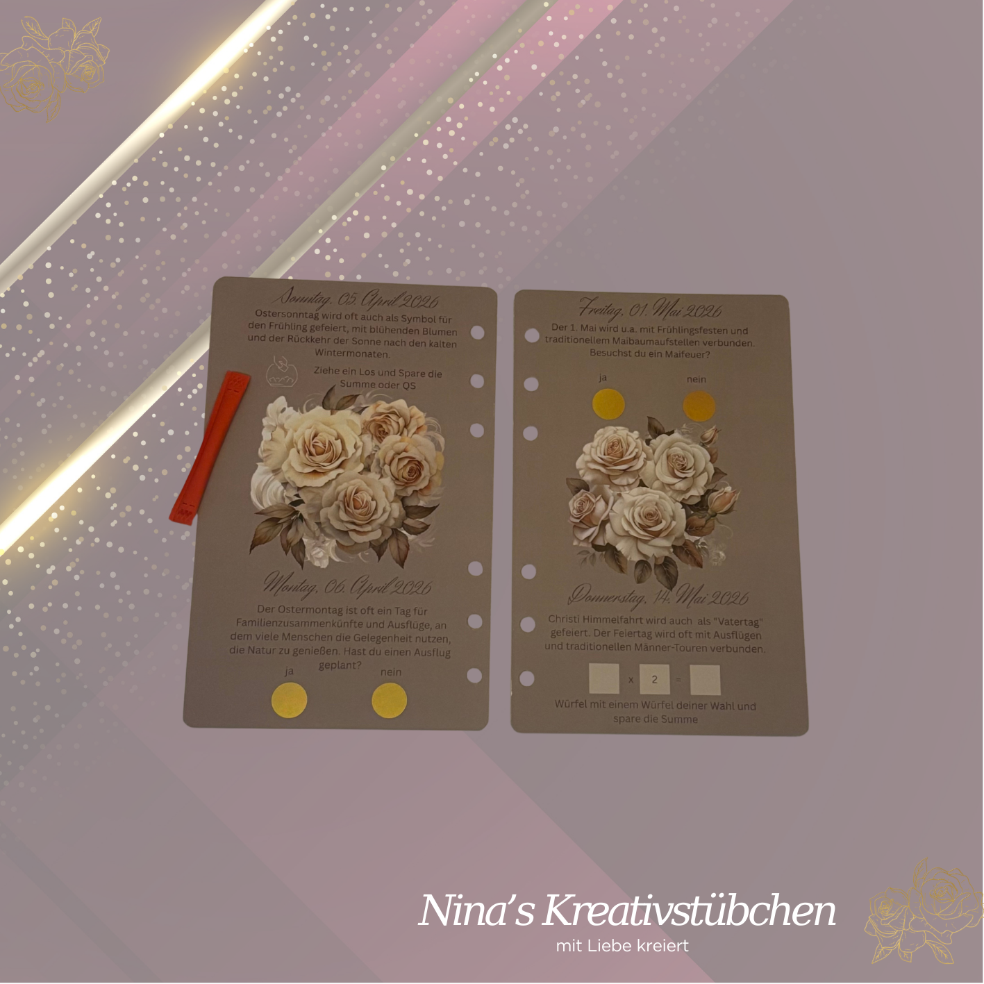 Feiertagssparer 2026 I Feiertagssparer I A6 I A7