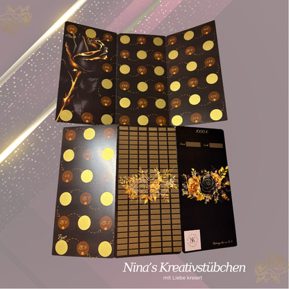 1000 € - ich schaffe das I 1000 Euro I 1000 € I A6 I Bundle I Set