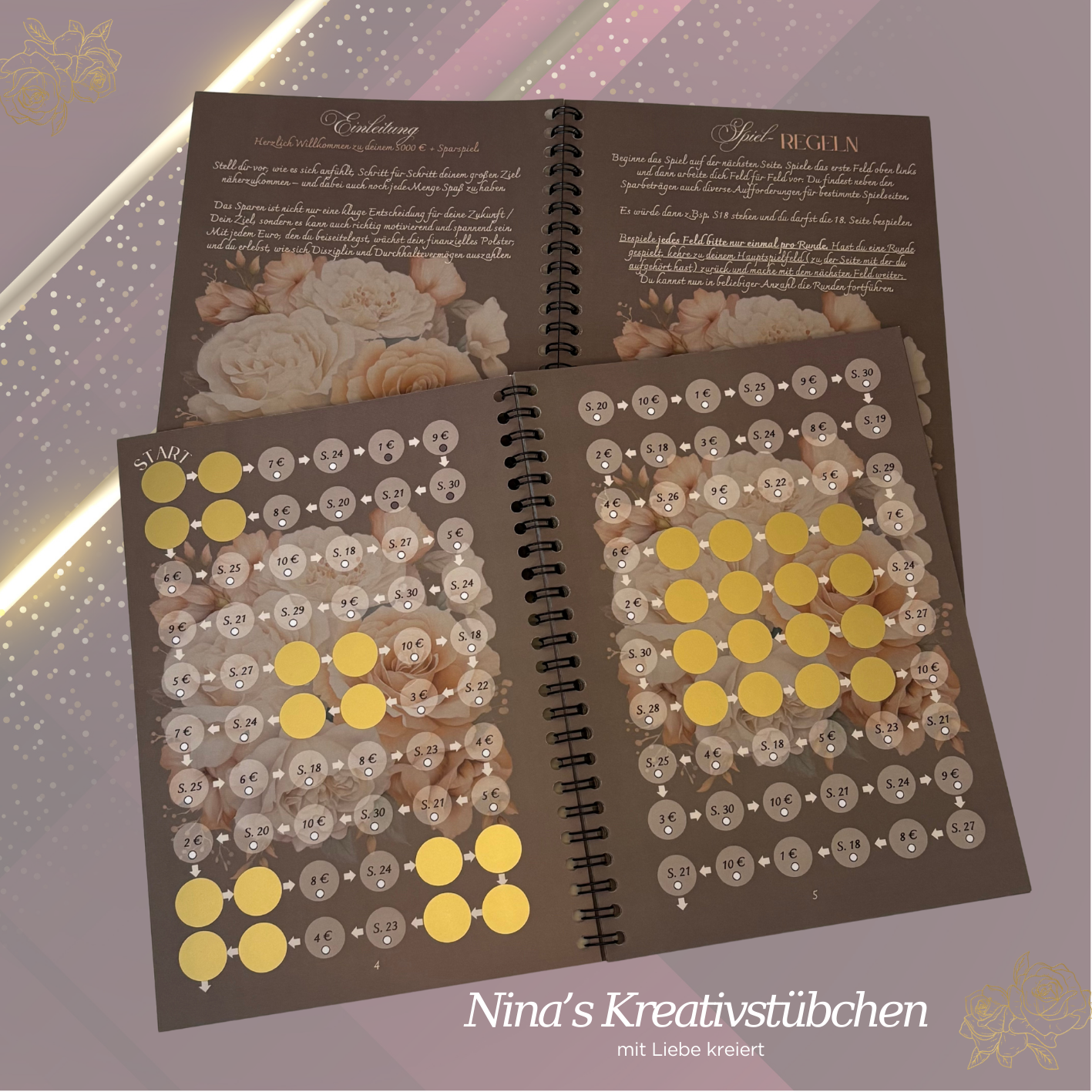 Mein 5000 € Sparbuch I  5000 Euro I 5000 € I A5 - 52 Seiten