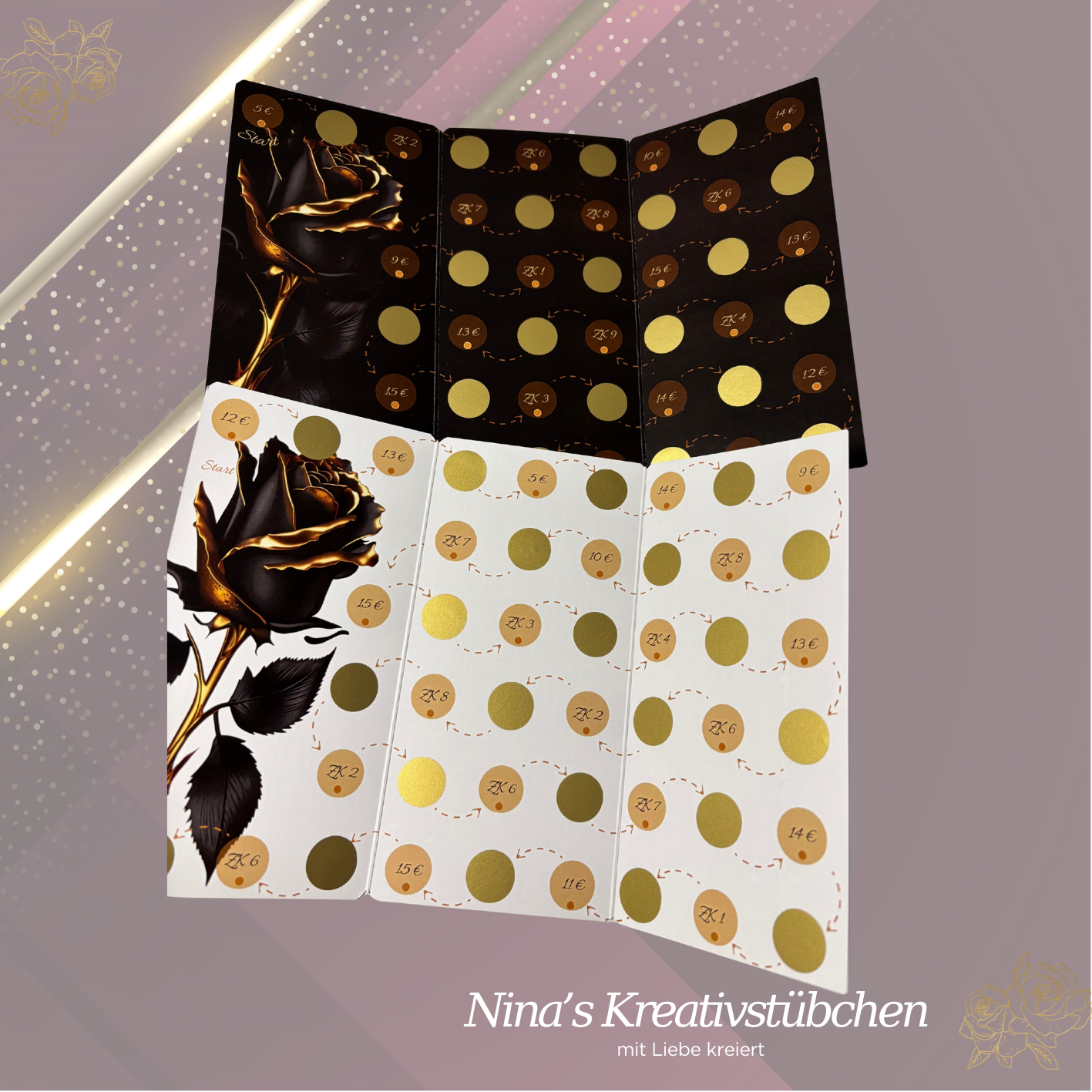 1000 € - ich schaffe das I 1000 Euro I 1000 € I A6 I Bundle I Set