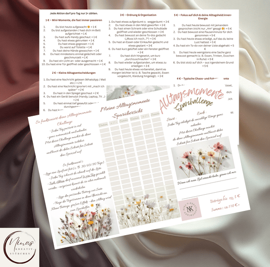 Alltagsmomente – Sparchallenge - Nina's Kreativstübchen