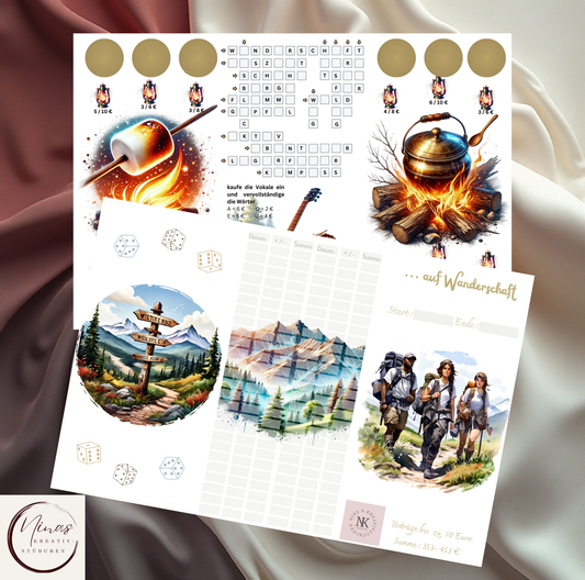 ...auf Wanderschaft I A6 I 3er Klappkarte - Nina's Kreativstübchen