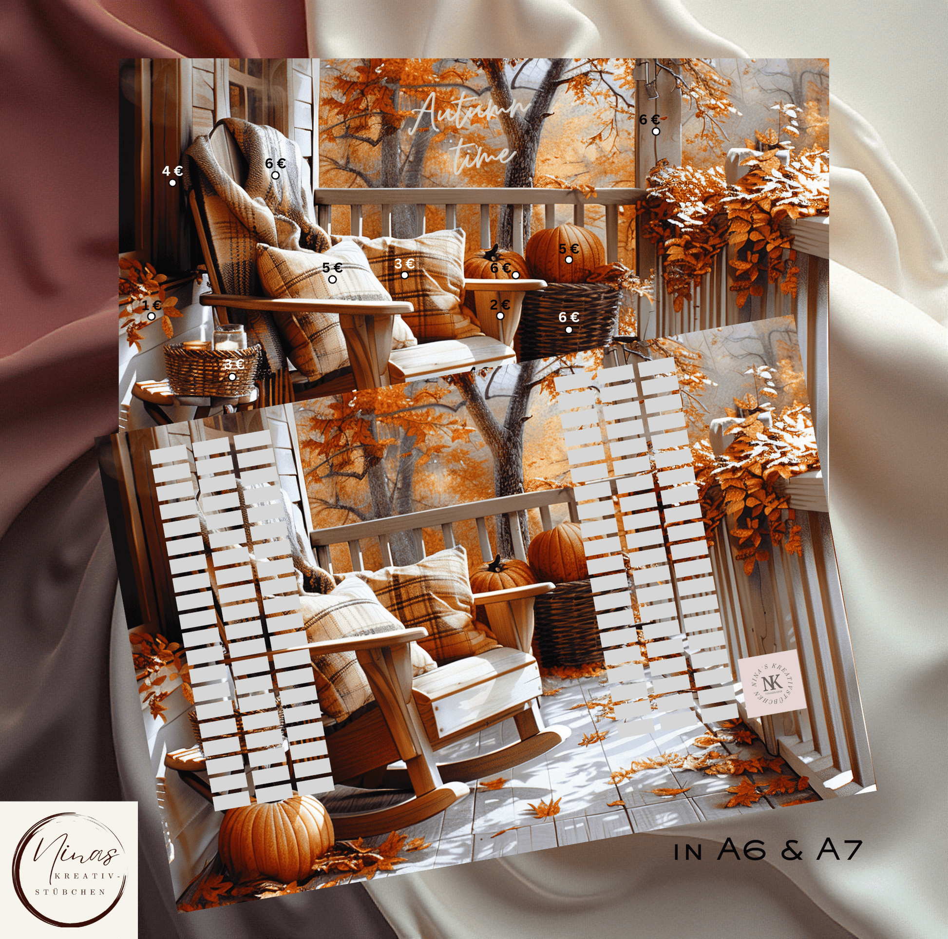 Autumn time I A6 I A7 I Einheftchallenge - Nina's Kreativstübchen