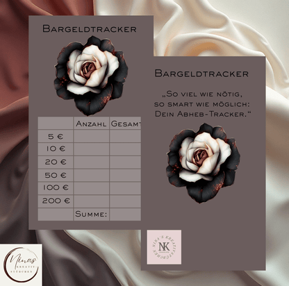 Bargeldtracker foliert I A6 I A7 - Nina's Kreativstübchen