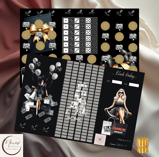 Black Friday I A6 I 3er Klappkarte - Nina's Kreativstübchen