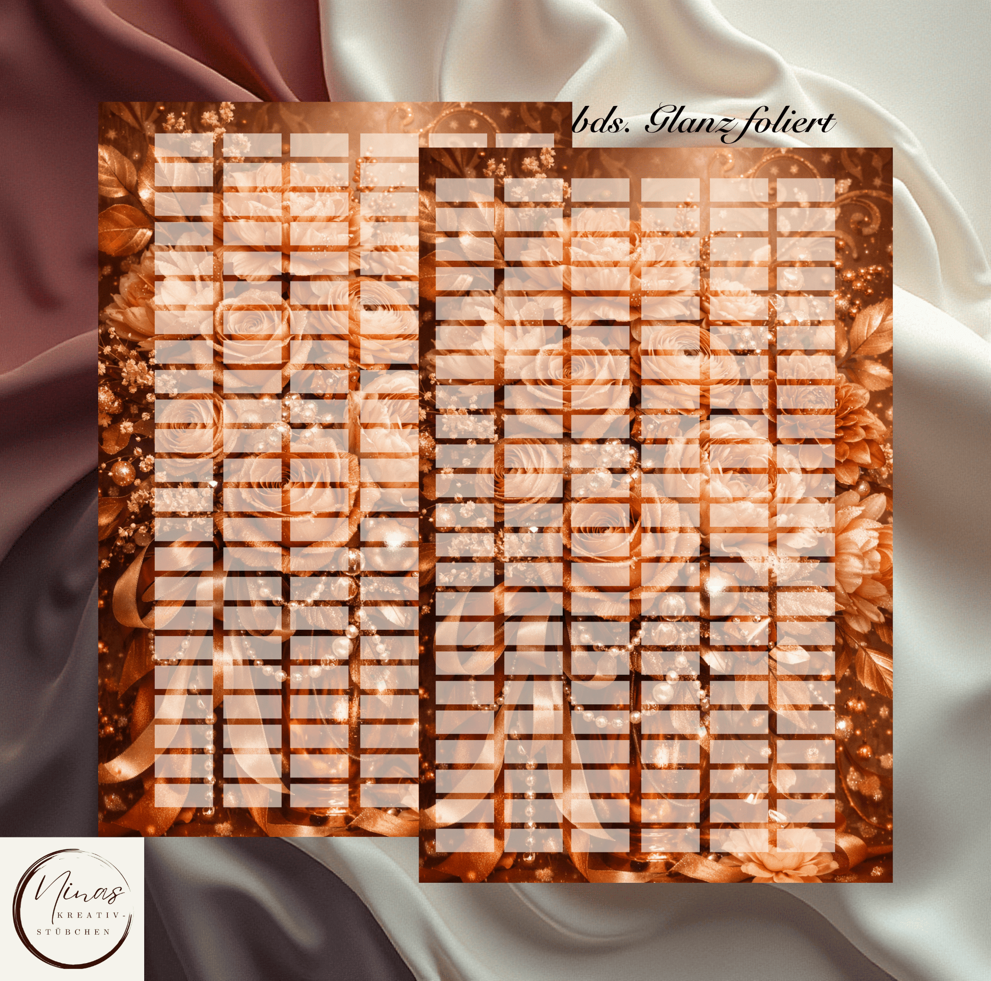 Blütenbingo No. 12 I A6 I Einheftchallenge I foliert - Nina's Kreativstübchen