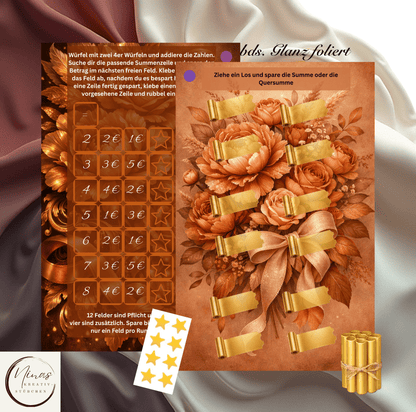 Blütenbingo No. 12 I A6 I Einheftchallenge I foliert - Nina's Kreativstübchen