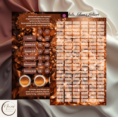 Blütenbingo No. 12 I A6 I Einheftchallenge I foliert - Nina's Kreativstübchen