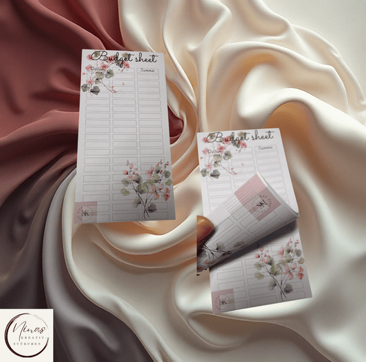 Budget sheet Block I A6 I Ausverkauf - Nina's Kreativstübchen