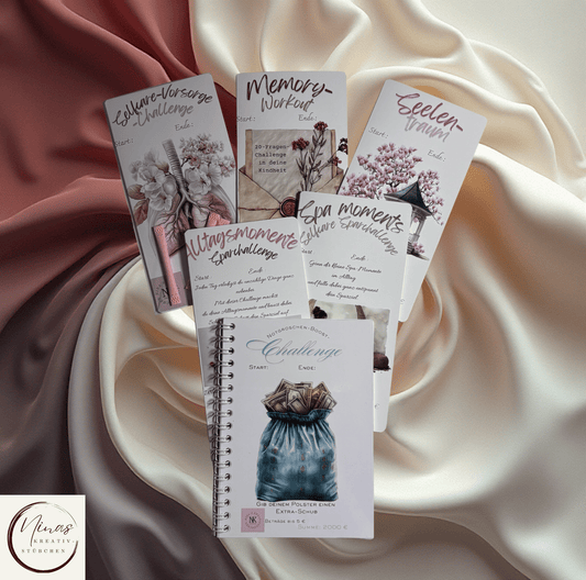 Die Wohlfühlsparbox I 6 Selfcare - Challenges inkl. 5 Extra's I Bundle I Set - Nina's Kreativstübchen