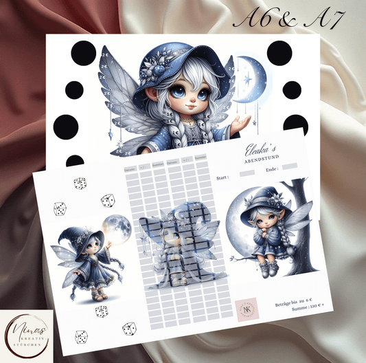Eleaka's Abendstund I A6 I A7 I 3er Klappkarte - Nina's Kreativstübchen