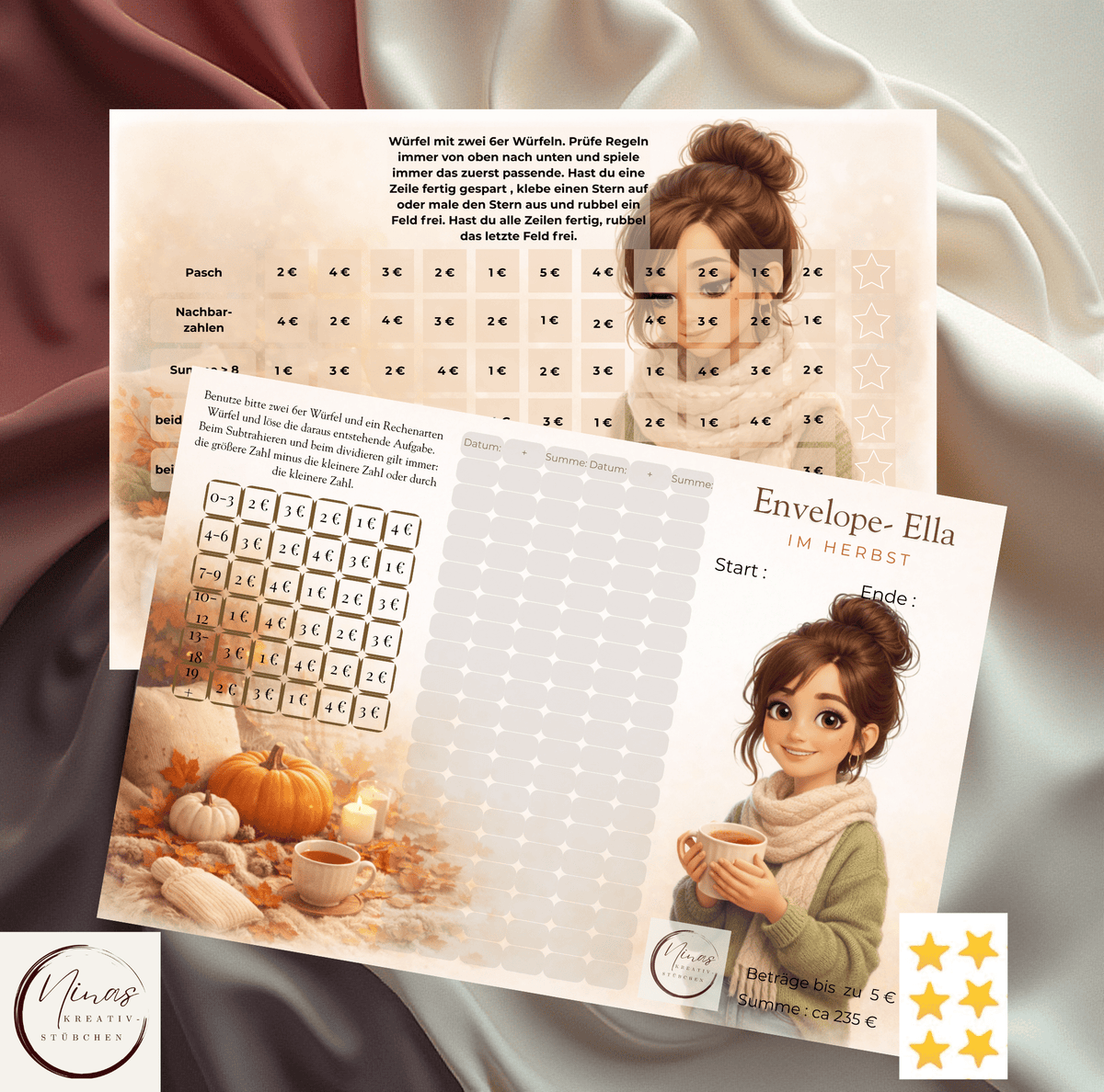 Envelope-Ella Sparspiele – A6 Sparchallenges für mehr Abwechslung in deiner Budgetroutine - Nina's Kreativstübchen
