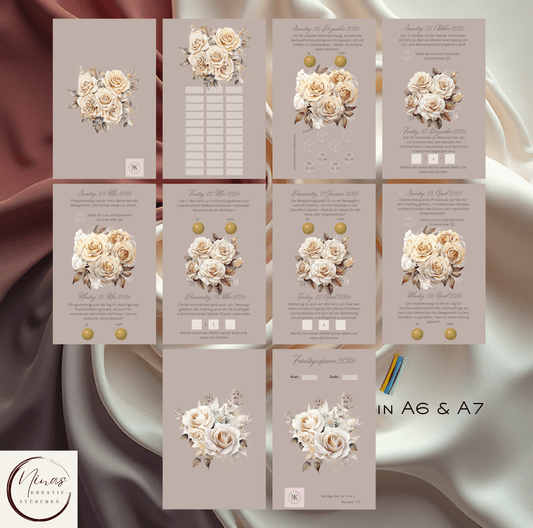 Feiertagssparer 2026 I Feiertagssparer I A6 I A7 I Einheftchallenge - Nina's Kreativstübchen