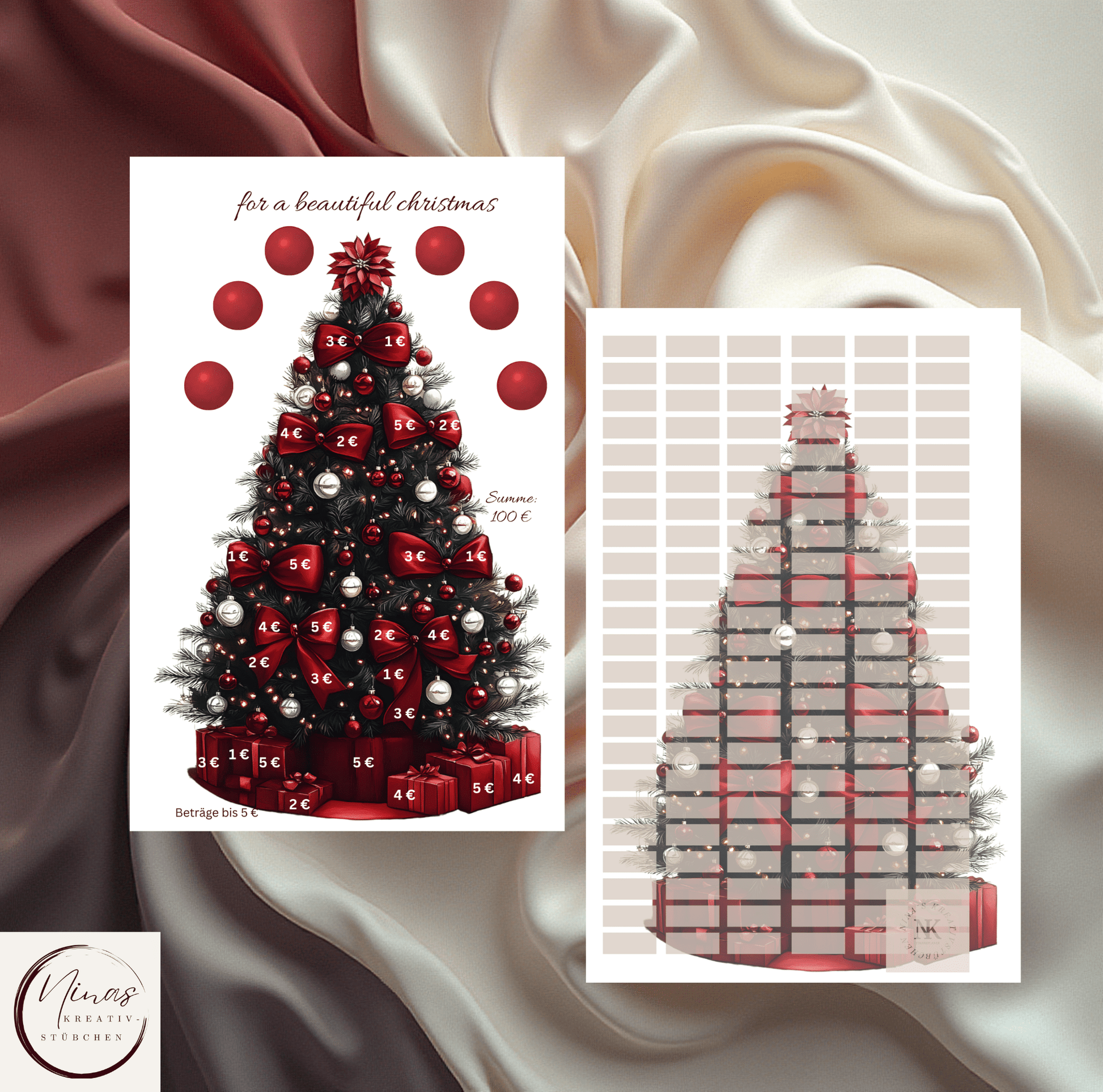 for a beautiful Christmas I A6 I Einheftchallenge - Nina's Kreativstübchen