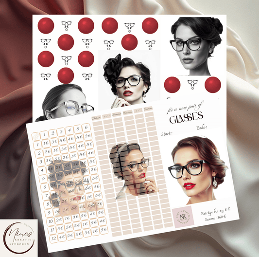for a new pair of glasses I A6 I 3er Klappkarte - Nina's Kreativstübchen
