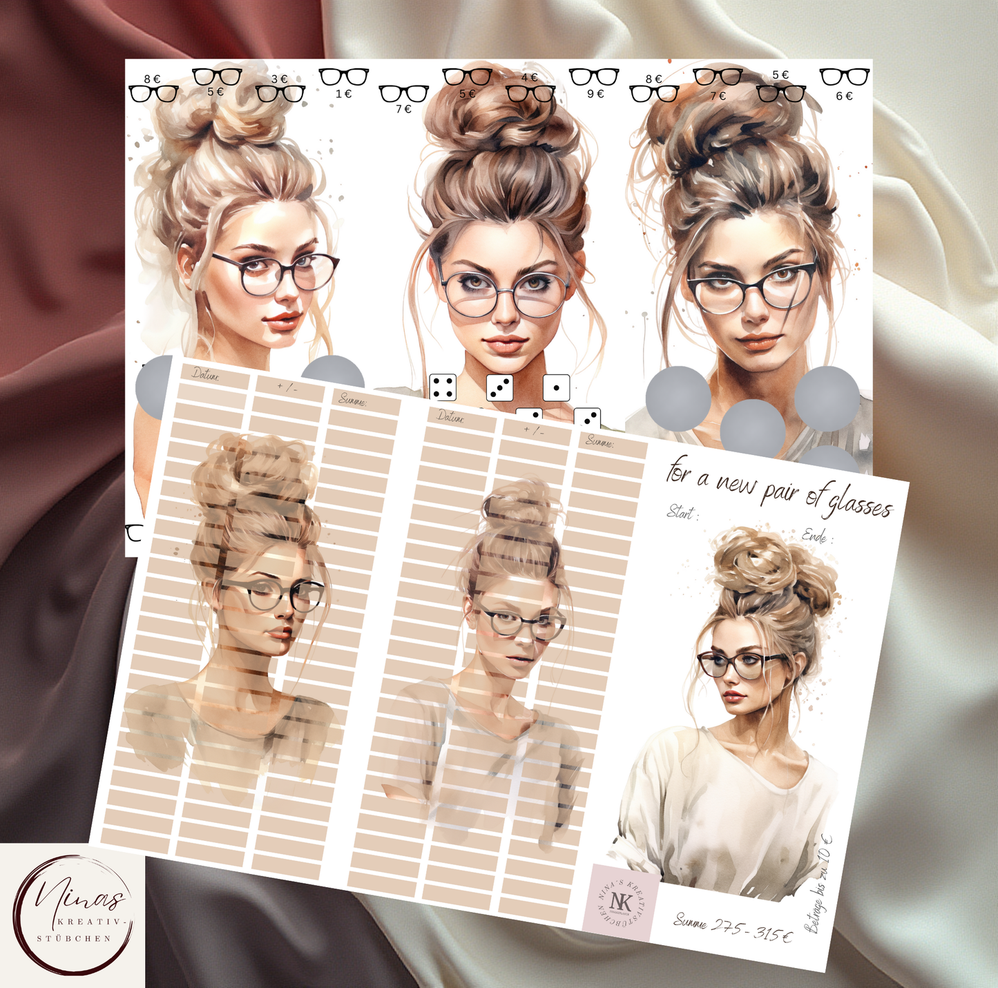 for a new pair of glasses I Ausverkauf I A6 I 3er Klappkarte