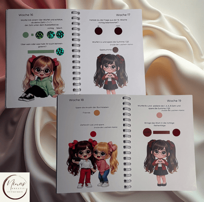 Freundinnen Battle I A6 I 24 Seiten I Sparbuch - Nina's Kreativstübchen