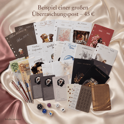 Große Überraschungspost, Überraschungspost von Nina, Überraschungspaket Deutschland, Kreatives Überraschungsgeschenk, Überraschungsbox Geschenk