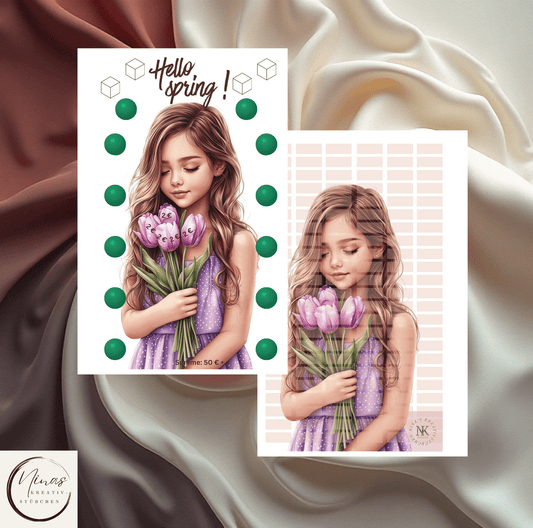 Hello spring I A6 I Einheftchallenge - Nina's Kreativstübchen