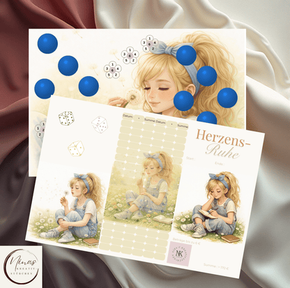 Herzens - Ruhe I A6 I 3er Klappkarte - Nina's Kreativstübchen